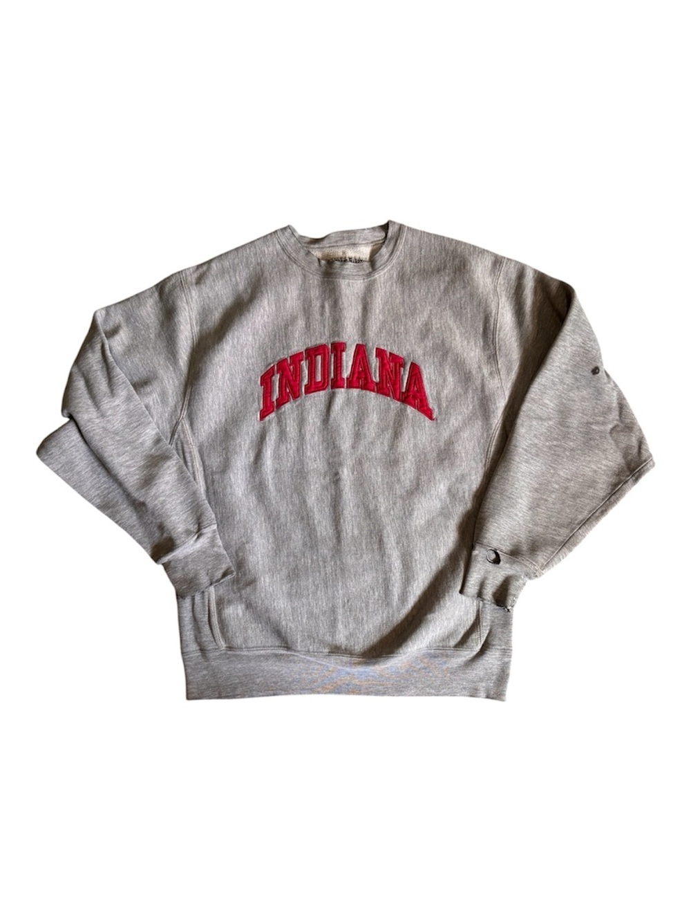 Vintage Y2K 2000’s Steve & Barry's Gray Crewneck with Red "Indiana" Arch